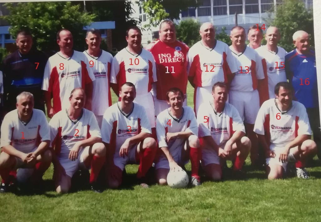 Ã‰quipe sÃ©nior ACL de LongprÃ© les Corps Saints numÃ©rotÃ©, annÃ©e inconnue.