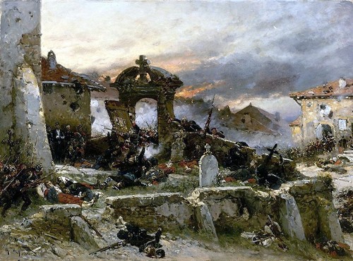Le cimetiÃ¨re de Saint-Privat. Par Alphonse-Marie-Adolphe de Neuville.