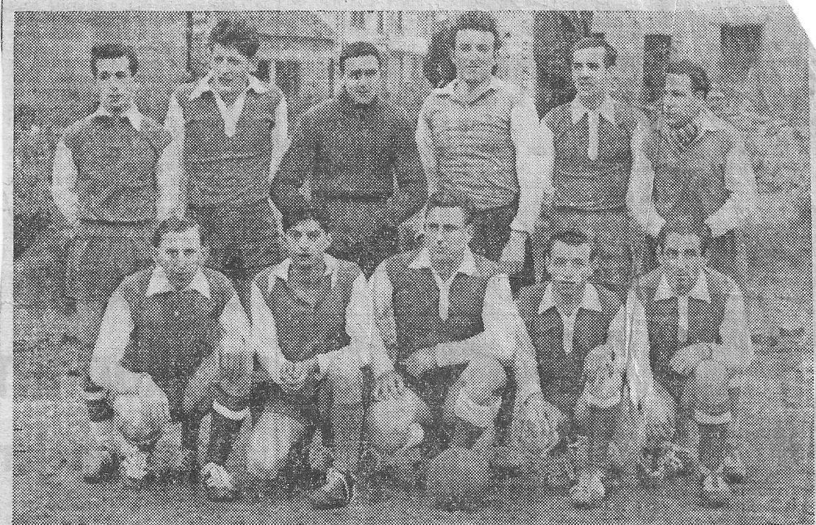 Équipe de football, ACL de Longpré les Corps Saints vers 1950.