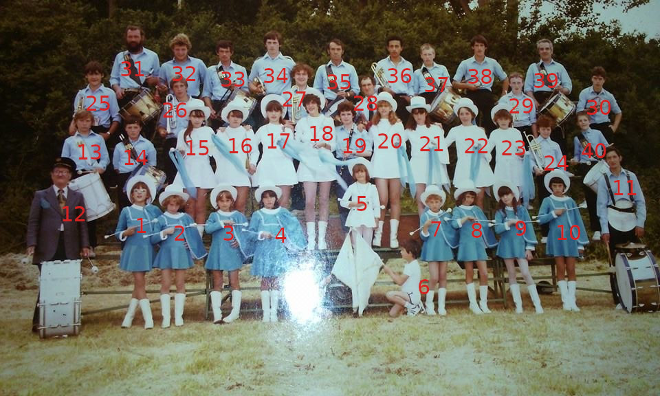 Fanfare et majorettes de Longpré, année inconnue, numérotée.