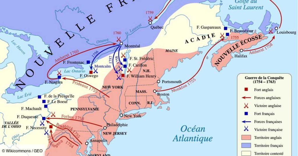 Guerre de 7 ans en Amériques du Nord.
