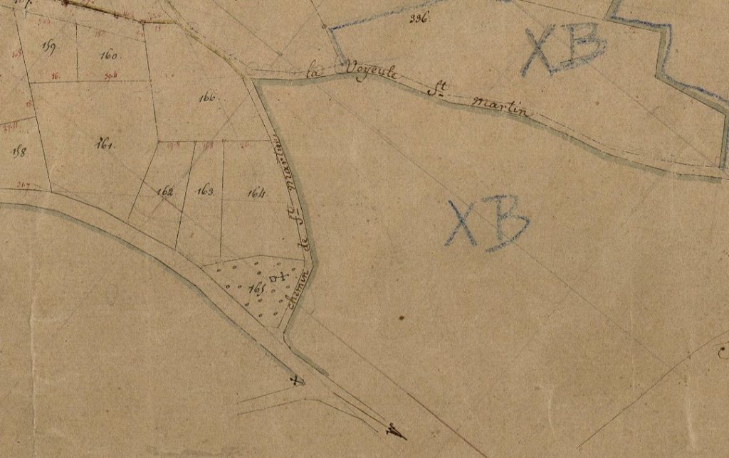 Cadastre Napoléonien en 1833.