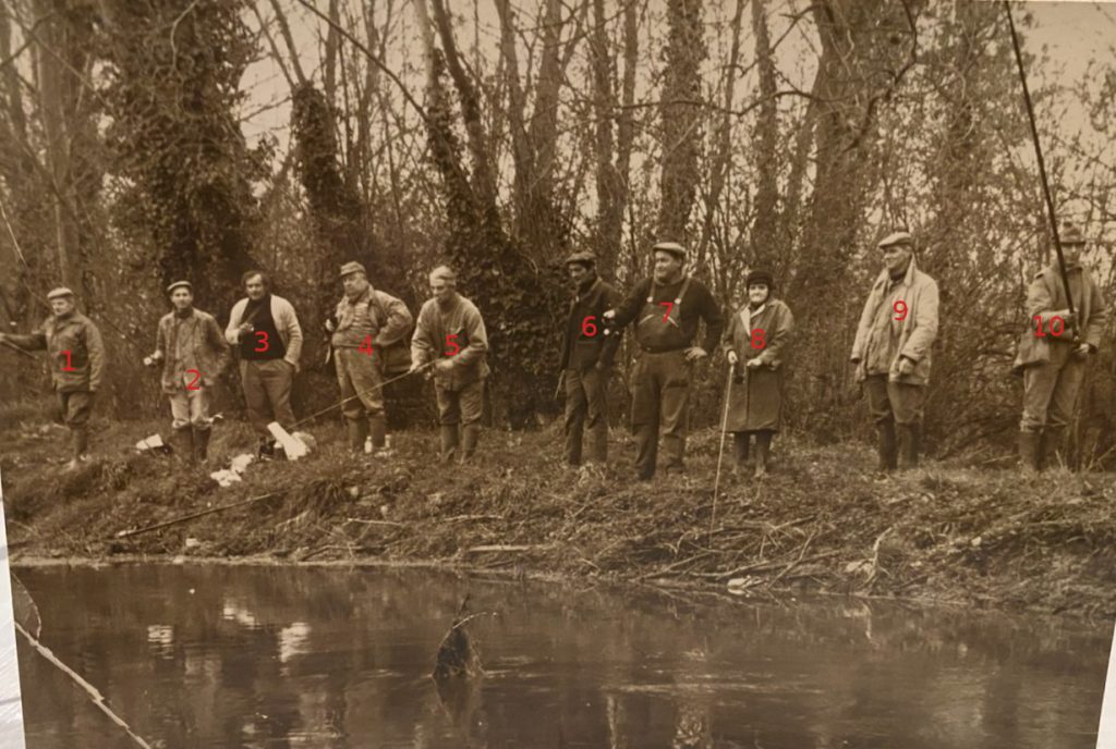 Une belle brochette de pÃªcheur, sur l'Eauette en 1977, numÃ©riotÃ©.