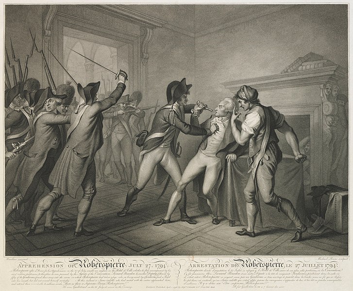 Arrestation de Robespierre le 27 juillet 1794.