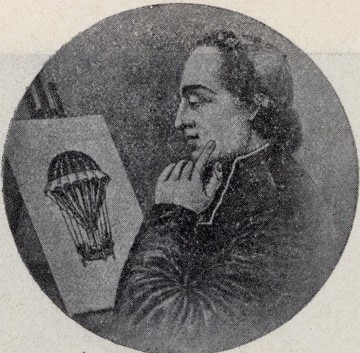 Charles Carnus, rÃ©flÃ©chissant Ã  son prochain vol en montgolfiÃ¨re.