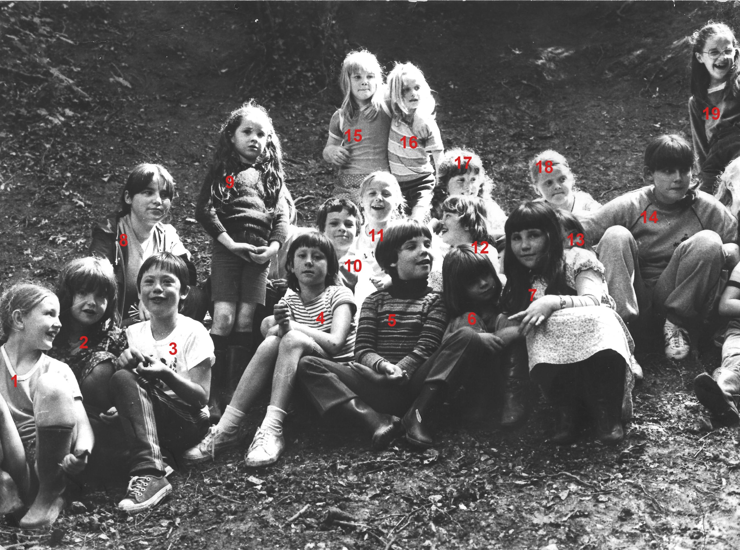 Centre aÃ©rÃ© en 1977 Ã  LongprÃ©, numÃ©rotÃ©.