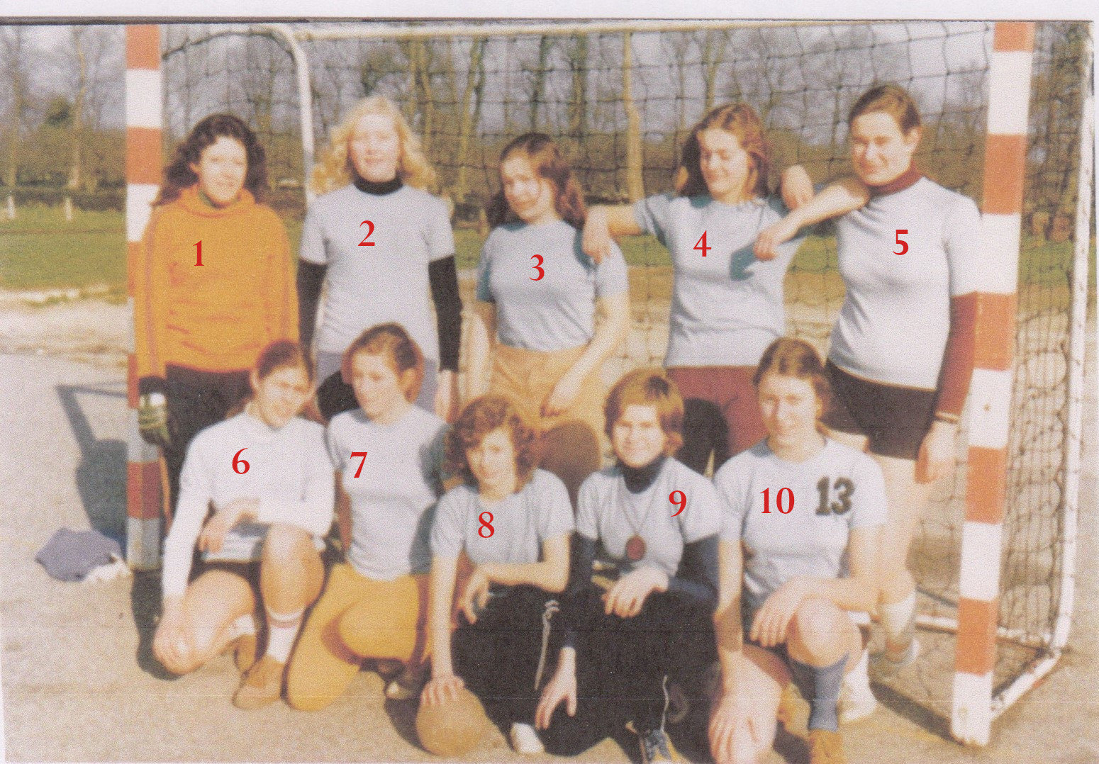 Ã‰quipe fÃ©minine Handball, ASAEL, numÃ©rotÃ©.