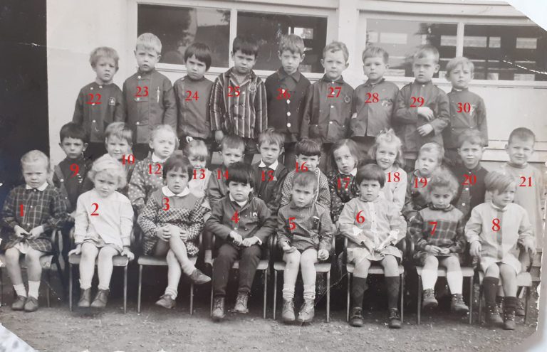 Classe CP vers 1970-numÃ©rotÃ©