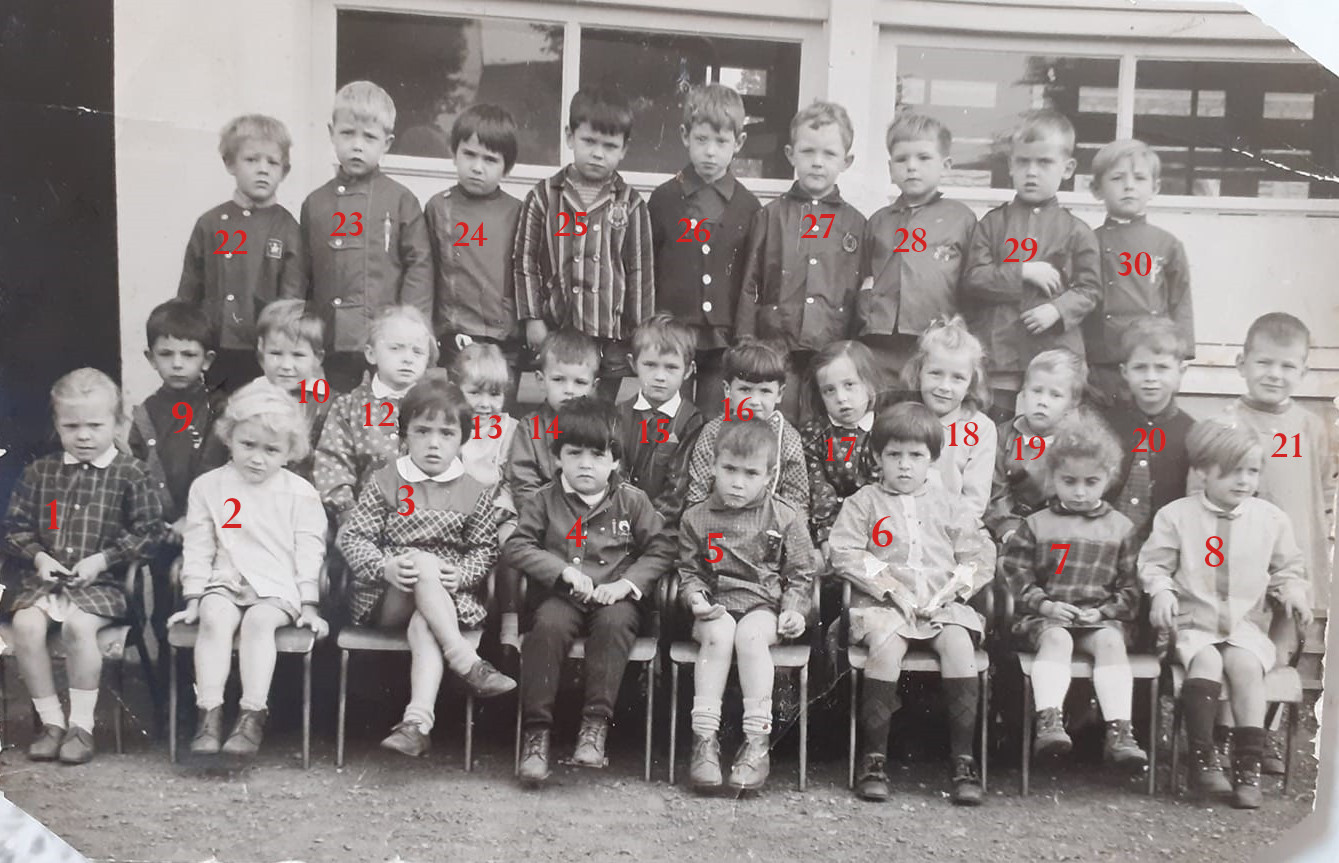 Classe CP vers 1970-numÃ©rotÃ©