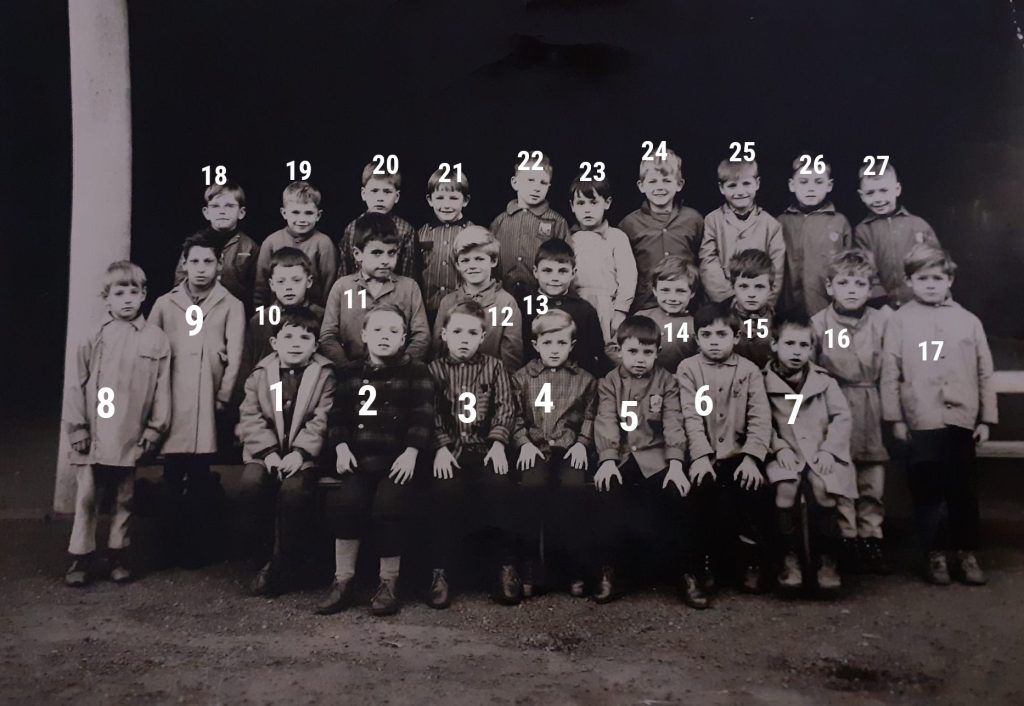 Photo de classe Ã  LongprÃ©, date inconnue, don de Mme Karine Picard-numÃ©rotÃ©.