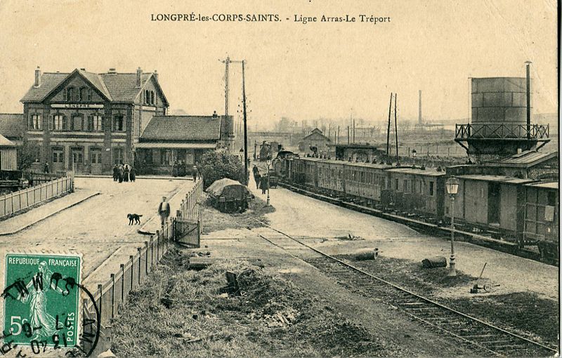 La nouvelle gare vers 1875