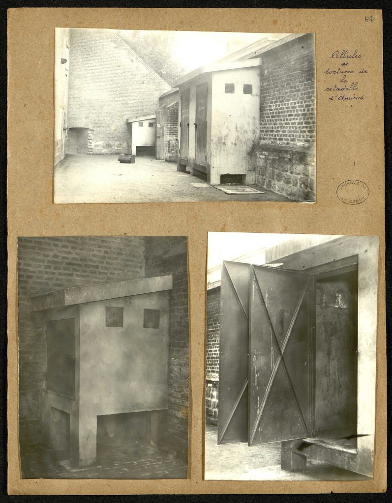 Cellules de tortures de la citadelle d'Amiens.