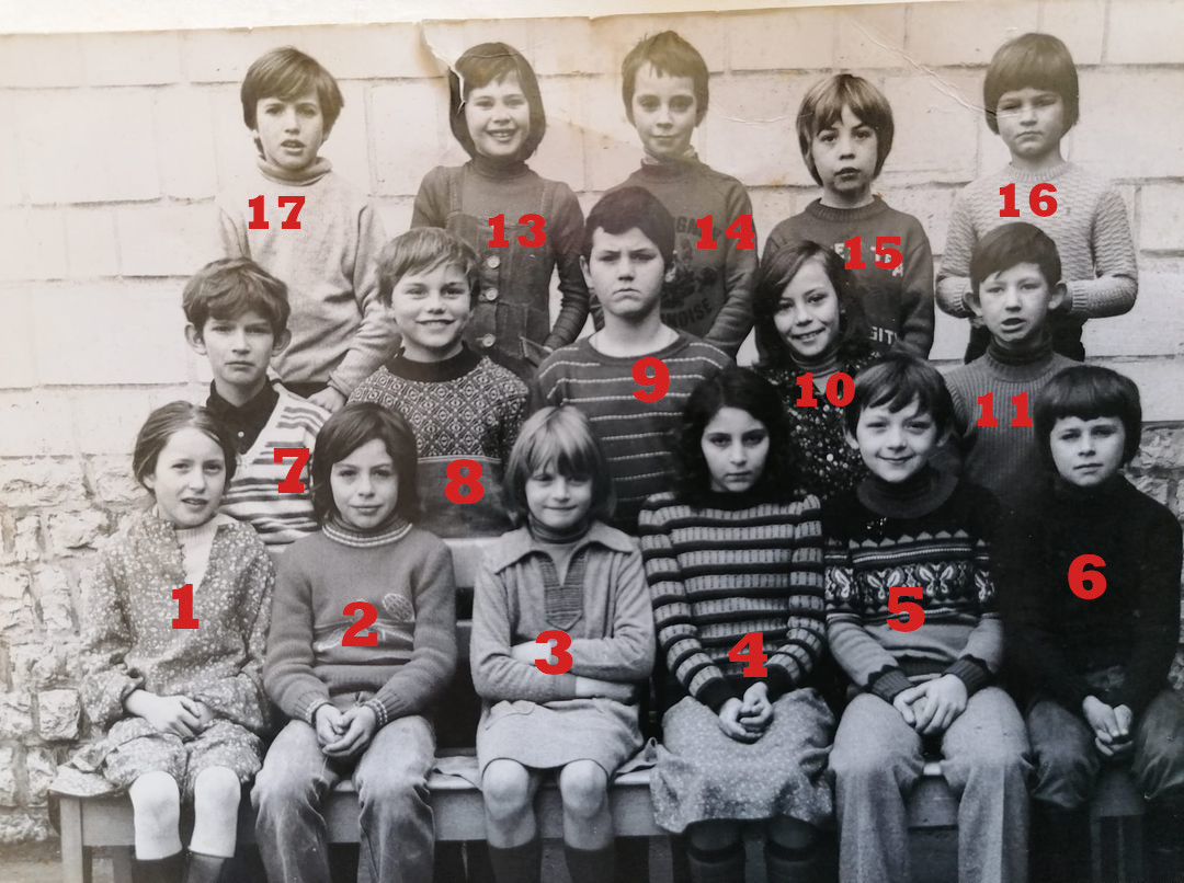 Photo de classe Longpré les Corps Saints, année inconnue.